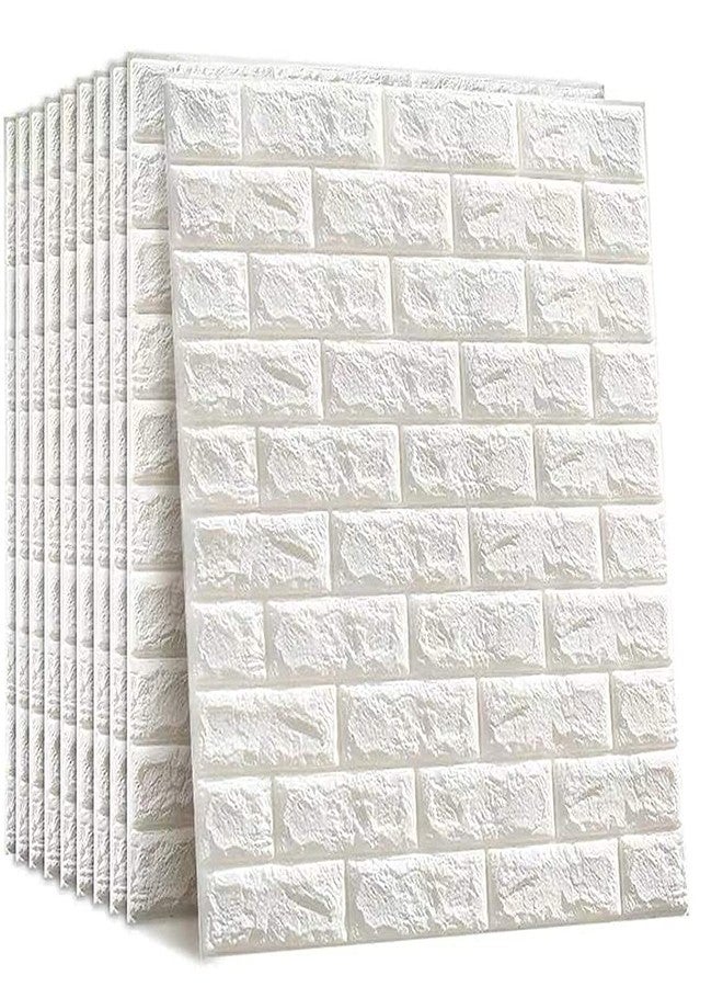 REXOTEX Self-Adhesive Waterproof PE Foam 3D Wall Panels Wallpaper Sticker for Bathroom, Living Room, and Home Decoratio (70 x 77cm) (Pack of 1) - Image 1